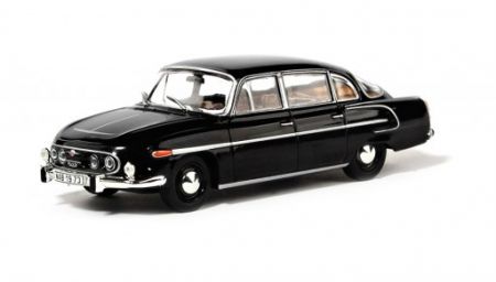 Abrex Tatra 603 (1969) Černá - Béžový Interiér 1:43
