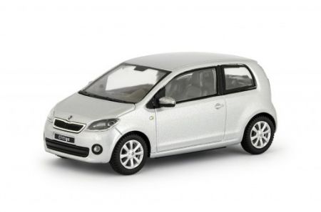 Abrex Škoda Citigo 3dveřové (2011) Stříbrná Brilliant Metalíza 1:43