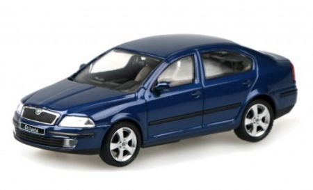 Škoda Octavia II (2004) Modrá Hlubinná Metalíza 1:43