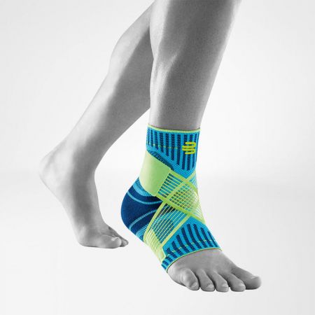 Bauerfeind Sports Ankle Support, modrá, pravá, Velikost XXL