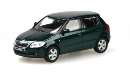 Škoda Fabia II (2006) Zelená Amazonian Metalíza 1:43
