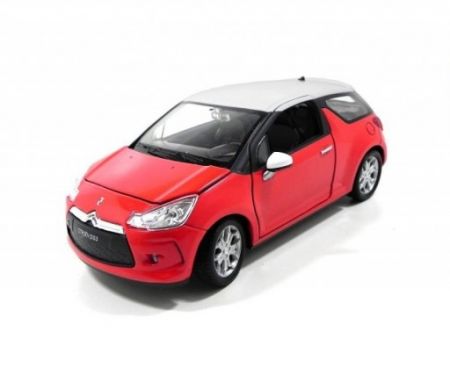 Welly Citroen 2010 DS3 (2010) Červený 1:24