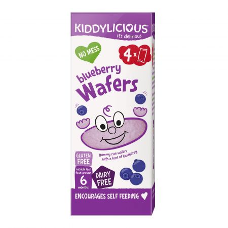 KIDDYLICIOUS Kiddylicious oplatky borůvkové mini 4x4g
