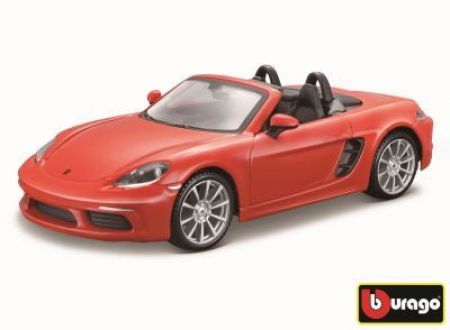 Bburago 1:24 Porsche 718 Boxster oranžová 18-21087 - II.jakost