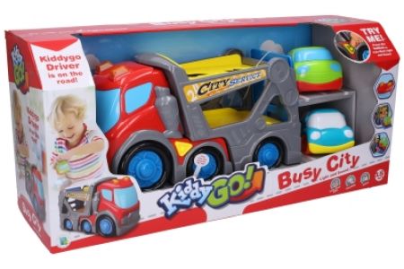 Kiddy Auto odtahovka s efekty 31 cm 2 auta 9 cm - II.jakost