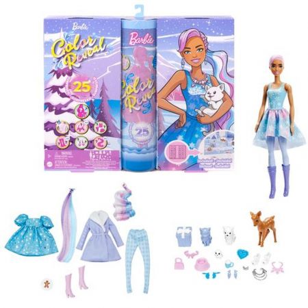 Barbie Color reveal Adventní kalendář HJD60