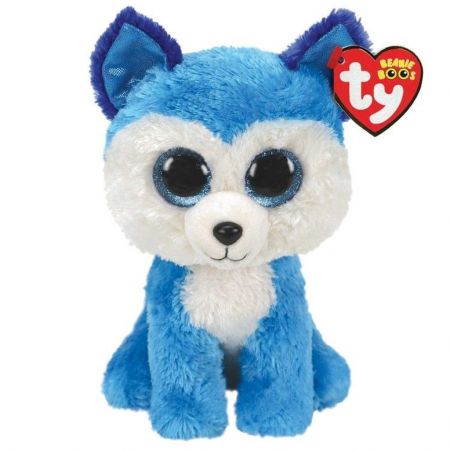 BEANIE BOOS PRINCE, 24 cm -modrý husky