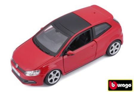 Bburago 1:24 VW Polo GTI Mark 5 červené 18-21059 - II. jakost