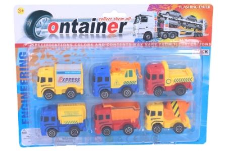 Auto - set 6 autíček 6 cm