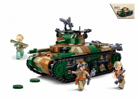 Sluban WWII M38-B1107 Typ 97 Japonský střední tank 2v1