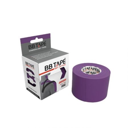 BB Tape Kineziologický tejp - 5 m x 5 cm Barva: fialová