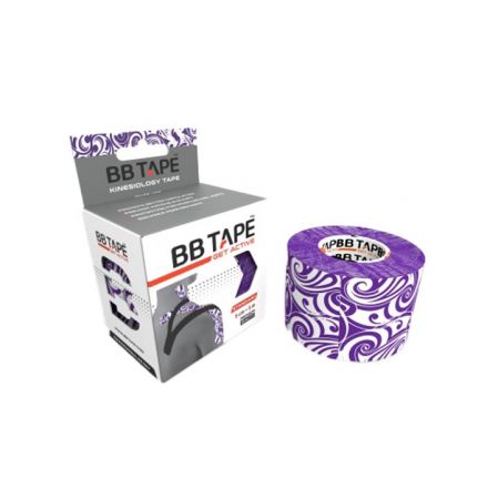 BB Tape Kineziologický tejp - purple tattoo - 5 cm x 5 m