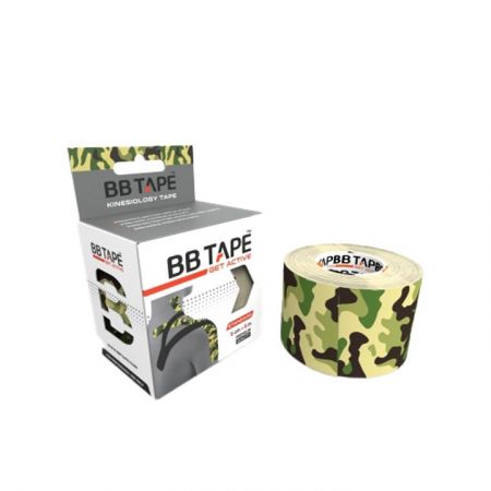 BB Tape Kineziologický tejp - camo green - 5 cm x 5 m