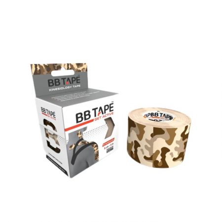 BB Tape Kineziologický tejp - camo brown - 5 cm x 5 m