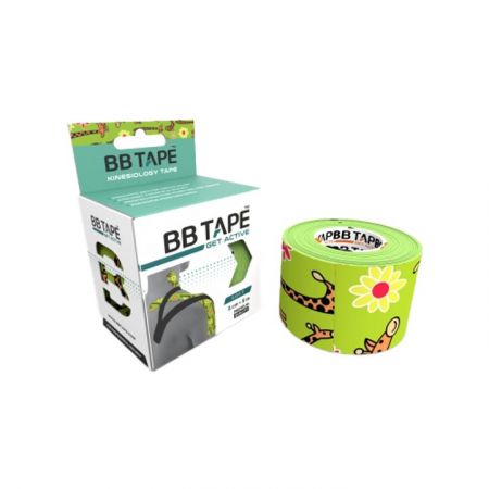 BB Tape Kineziologický tejp - 5 m x 5 cm Barva: žirafa limetková