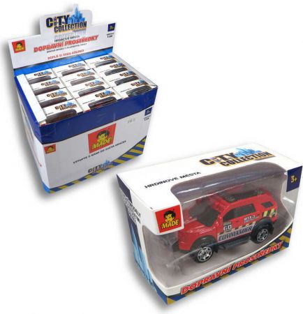 Auto City Collection 11cm dopravní prostředky 12 druhů Světlo Zvuk kov DS90144139