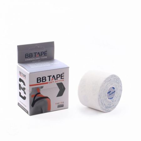 BB Tape Kineziologický tejp - 5 m x 5 cm Barva: bílá