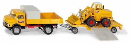 SIKU Super - souprava Mercedes-Benz 710 převážející nakladač 411 Bölling 1:50 DS19458887
