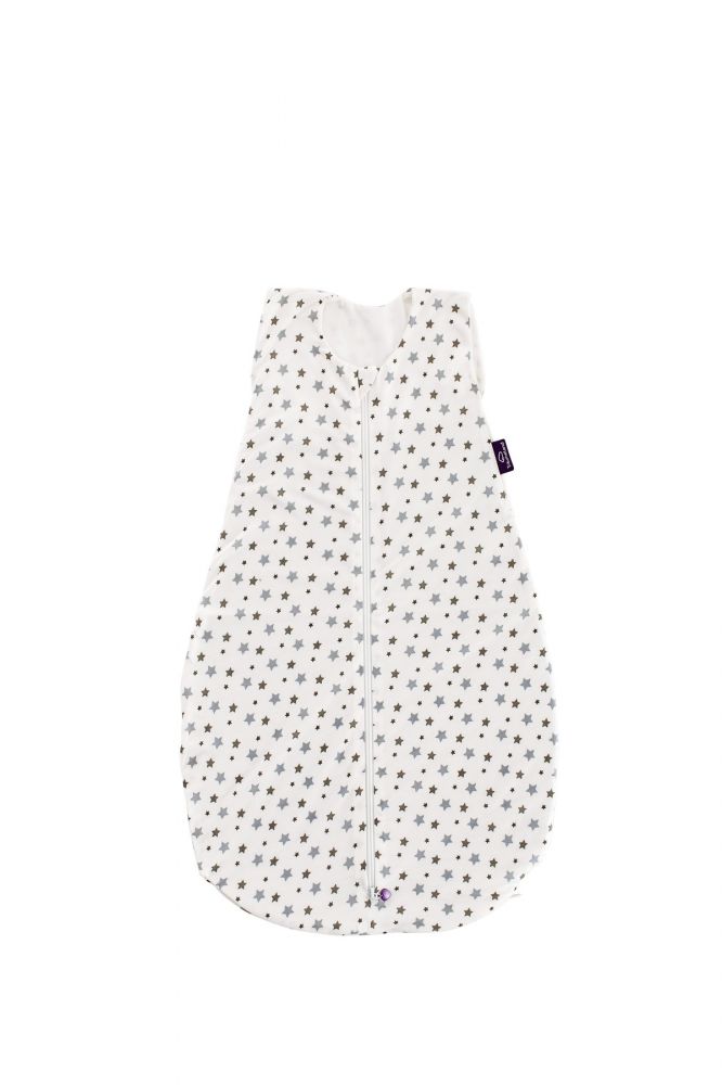  Letní spací pytel Träumeland Liebmich Tencel weiß mit grauen Sternen 70 cm