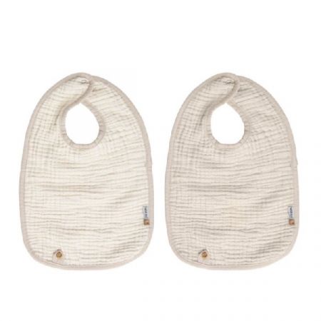 BÉBÉ-JOU bryndáčky 2ks Pure Cotton Sand