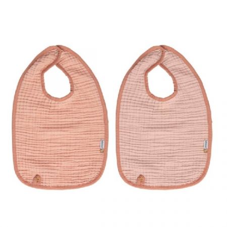 BÉBÉ-JOU bryndáčky 2ks Pure Cotton Pink