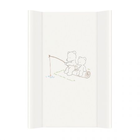 CEBA BABY přebalovací podložka DVOJHRANNÁ TVRDÁ COMFORT 50x70cm Papa Bear Bílá