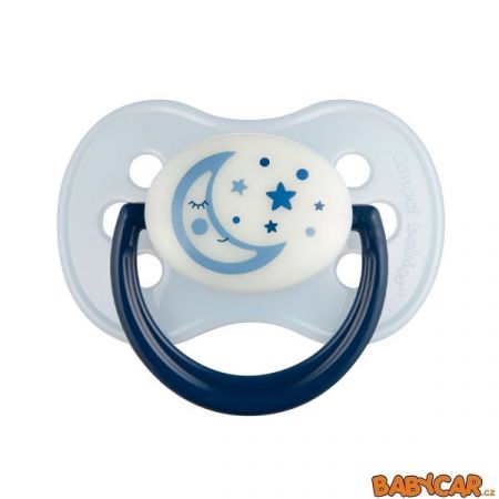 CANPOL BABIES latexový dudlík třešinka NIGHT DREAMS 0-6m 1ks Modrá