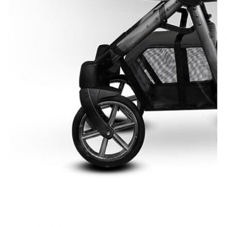 Náhradní kolo ke kočárku Baby Active Mommy Glossy Space gray - přední