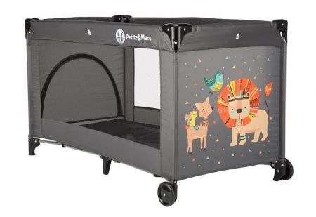 PETITEMARS PETITE&MARS Postýlka cestovní Koot - Lion Grey