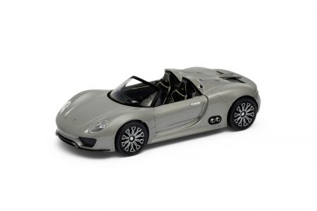 Welly Porsche 918 Spyder 1:34 stříbrné