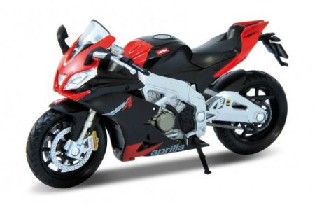 Welly Motocykl Aprilia RSV4 Factory 1:18 červený