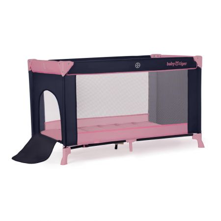 Cestovní postýlka BabyTiger COT VIKI Pink and Navy