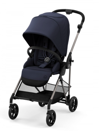 Cybex Melio Magnolia Pink 2022 - ideální cestovní kočárek vážící pouhých 6 kg! Navy Blue
