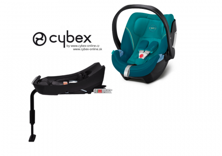 Autosedačka Cybex ATON 5 + základna do auta BASE 2-FIX 2022 River Blue