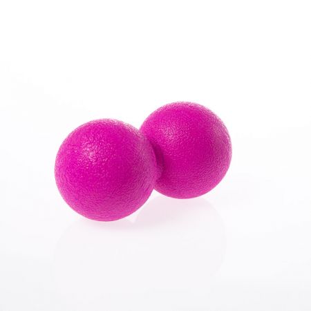 beUnik Duoball Masážní míč dvojitý, barva: růžová