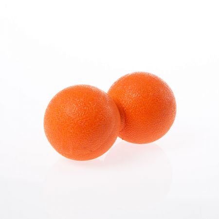 beUnik Duoball Masážní míč dvojitý, barva: oranžová