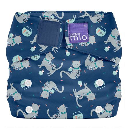 Bambino Mio Miosolo látková plenka all in one Feline Fiesta Barva: modré