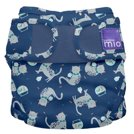 Bambino Mio Miosoft plenkové kalhotky Feline Fiesta 9-15kg Barva: modré