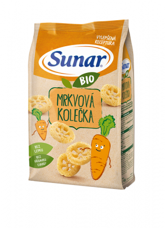 SUNAR SUNAR BIO Křupky Mrkvová kolečka 45 g