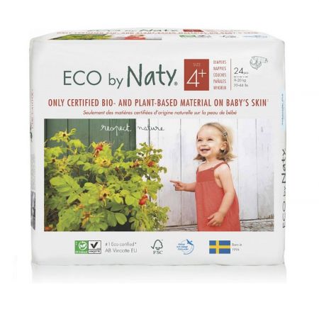 ECO BY NATY ECO BY NATY Pleny jednorázové 4+ (9-20 kg) 24 ks