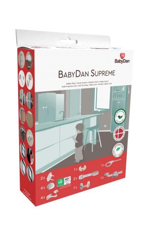 Baby Dan BabyDan sada bezpečn.prvků 16ks Starter safety set, BIO Barva: bílé