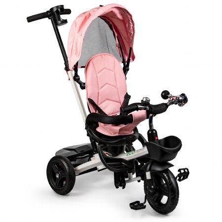 Dětská tříkolka - kočárek EcoToys BeBe růžová