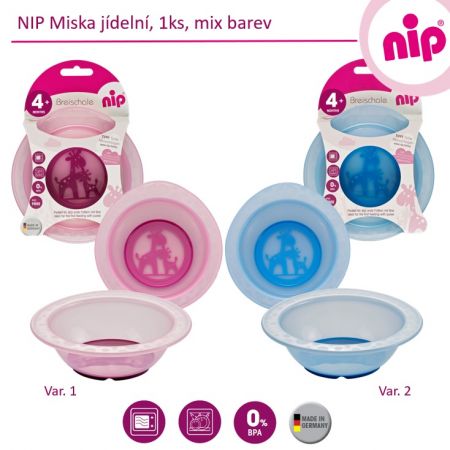 NIP Miska jídelní, 1ks, mix barev