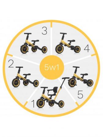 Tříkolka 6v1 Colibro Tremix Up BANANA 2021, A Barva Žlutá