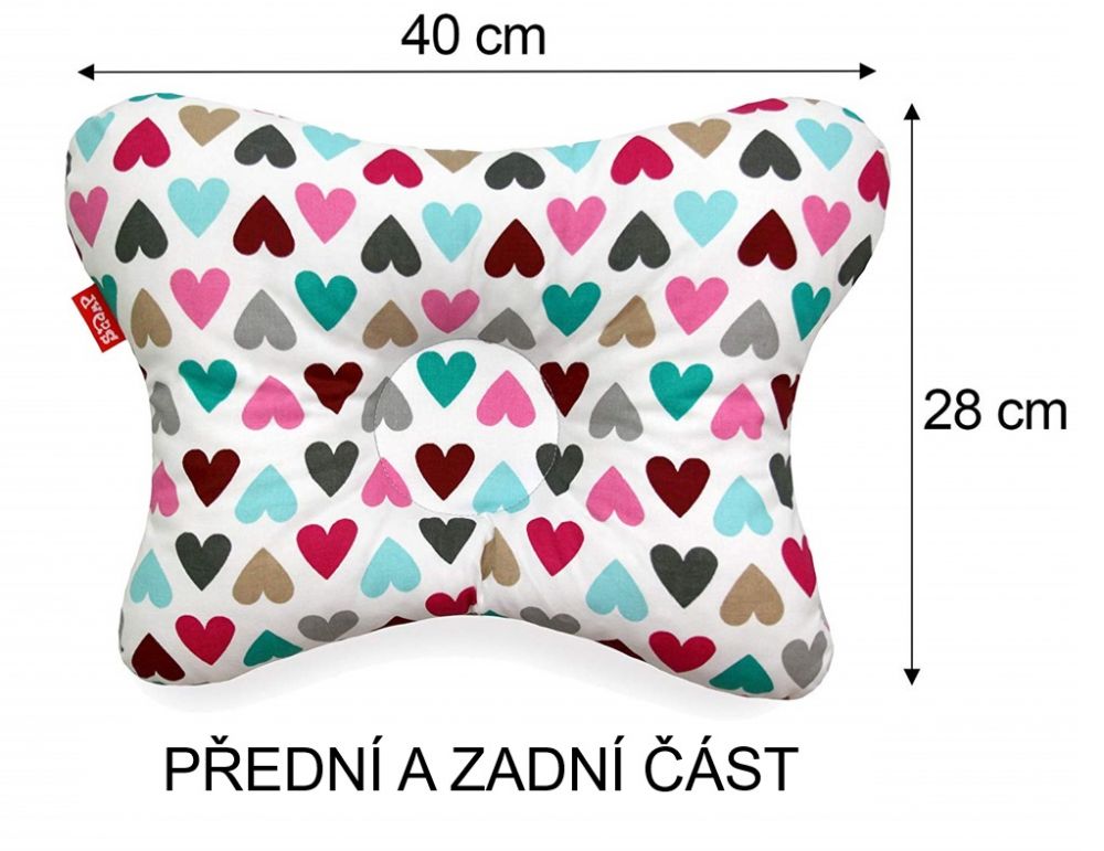 Scamp polštářek, colorful heart