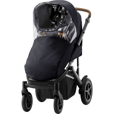 BRITAX Pláštěnka na kočárek Smile III, Black + clear EVA Varianta: Black + clear EVA