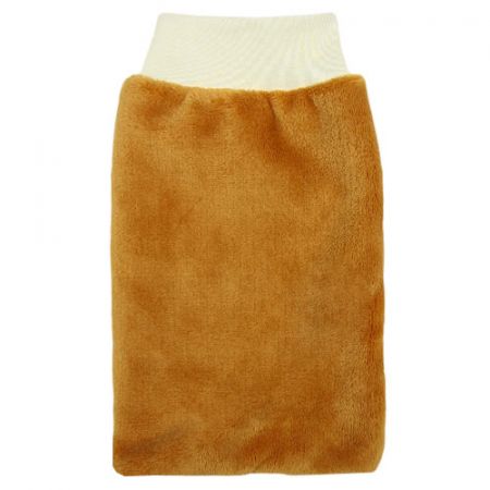 Babyrenka velká žínka pro miminka Flanel Fleece s nápletem 25x16 cm Honey