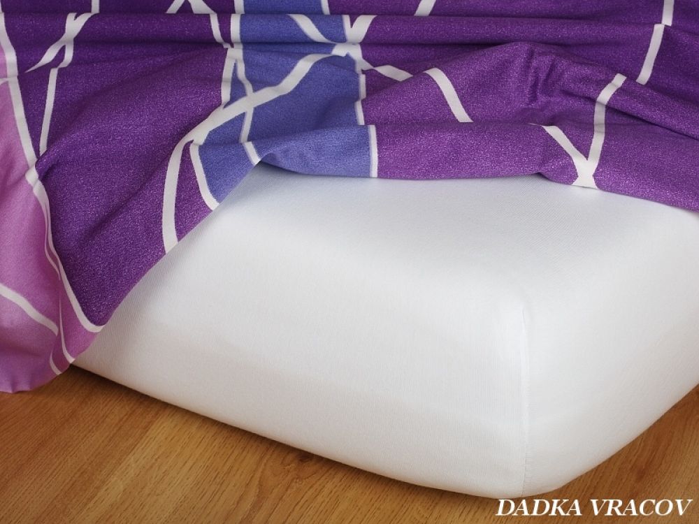 Prostěradlo Dadka jersey bílé 70 x 140 cm