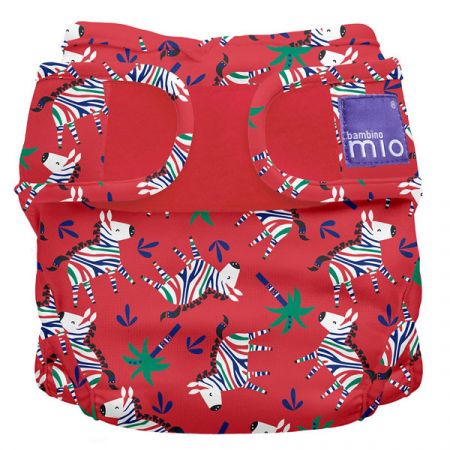 Bambino Mio Miosoft plenkové kalhotky Zebra Dazzle 3-9kg Barva: Červená