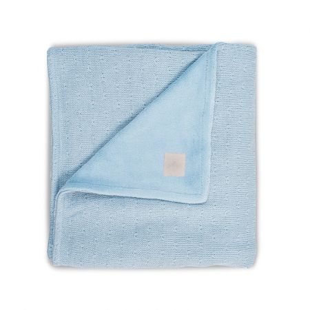 Jollein Deka 75x100 Soft knit soft blue / teddy